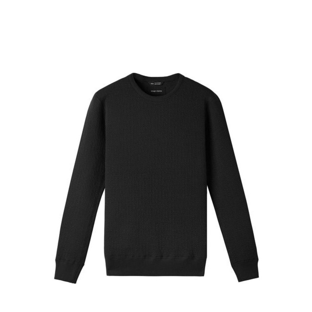 NWT Wings + Horns Cabin Fleece Crewneck Sweater Mens Medium Black WI-3162 Canada